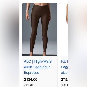 ALO Yoga Airlift Scoop Bralette in Brown